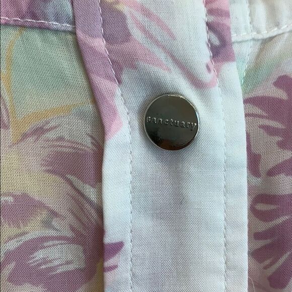 Sanctuary Floral Button Down Blouse - Picture 4 of 9